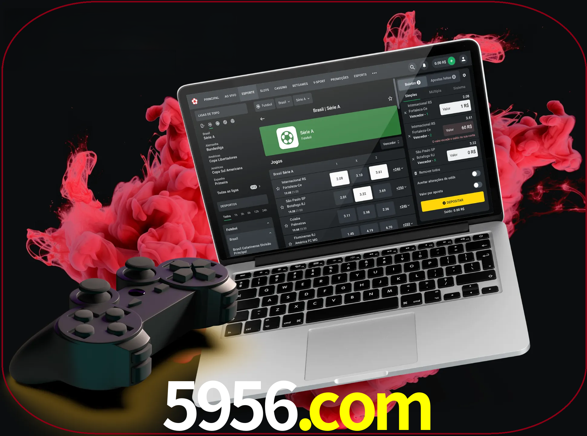 Visite a secção especial de jogos de vídeo em 5956 para descobrir em que jogos pode apostar e ganhar muito dinheiro.